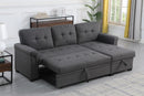 Lucca - Reversible Sleeper Sectional Sofa With Storage Chaise by HouseOfZazla