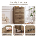 5-Drawer Chest - Spacious and Stylish Chest of Drawers, Dresser for Bedroom, Closet, Hallway, 23.6"W x 15.7"D x 48"H, Rustic Walnut