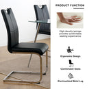 Modern Dining Chairs With Padded Seat And Metal Legs by HouseOfZazla