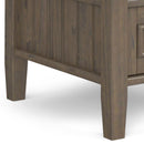 Lev - End Table With Bottom Drawer - Smoky Brown by HouseOfZazla