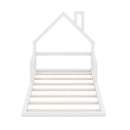 Floor Bed With House Shaped Headboard by Unique Piece Furniture