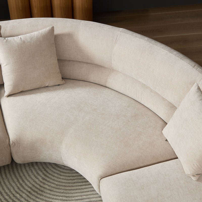 Modular Curved Sectional Sofa, 3-Piece Free-Form Configuration, photo 10 of 10