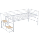 Loft Bed With Storage Stairs And Metal Frame by HouseOfZazla