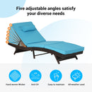 Outdoor Wicker Reclining Chair Set of 2