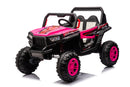 12V7A*1 30W*4 Four-Wheel Drive Seat One Button Start, Forward And Backward, High And Low Speed, Music, Front Light, Power Display, Two Doors Can Open, 2.4G R / C, Seat Belt Four Wheel Absorber by HouseOfZazla