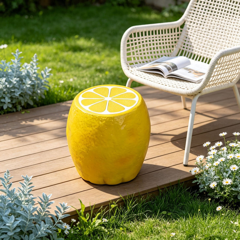 Yellow Lemon Fruit Stool, photo 2 of 10
