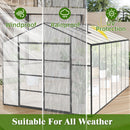 Gain Height Windproof Aluminum Greenhouse with Raised Base by HouseOfZazla