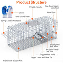 25.6" Humane Animal Trap Cage – Heavy-Duty Catch & Release