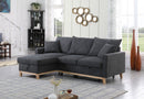 Colton - Reversible Sleeper Sectional Sofa With Storage Chaise - Dark Gray by HouseOfZazla