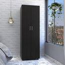Armoire Organiser, Two Shelves, Rod, Double Door Cabinet Armoire by HouseOfZazla