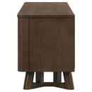 Trotter 71-inch 4-Door Wood TV Stand Media Console Brown