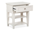 Willowbrook - Open Nightstand - Egg Shell White With Slight Rub Through by Unique Piece Furniture
