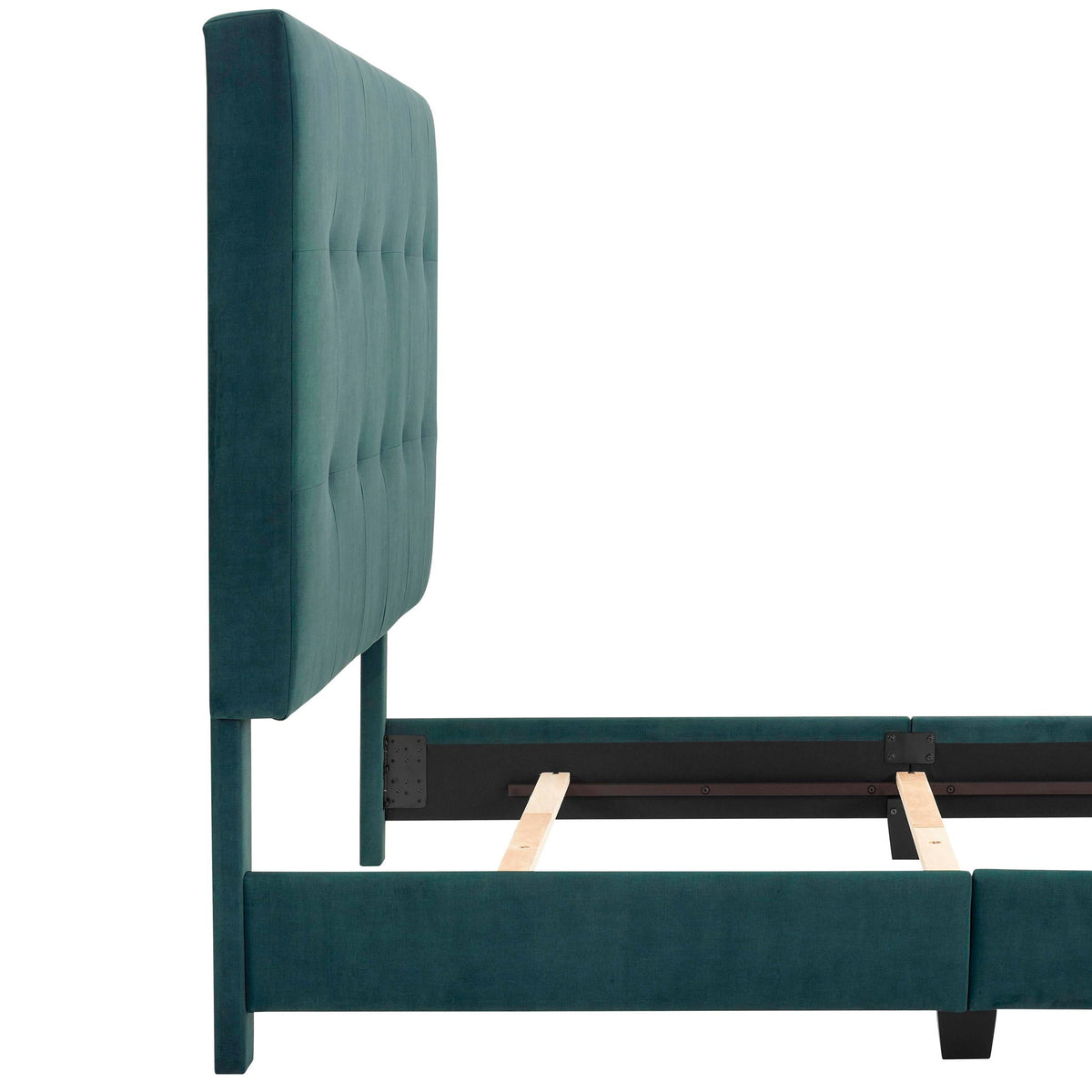 Tufted Upholstered Headboard Platform Bed, photo 9 of 29