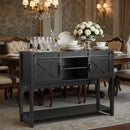Farmhouse Entryway Table With Sliding Barn Door by HouseOfZazla