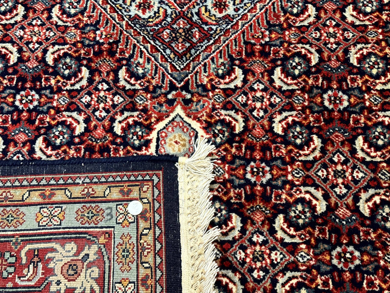 Indo Persian Bijar Rug 6x9, Hand Knotted Wool Carpet