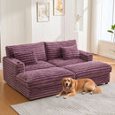 Oversized Double Chaise Lounge Sofa Bed With USB Ports And Cup Holders by Unique Piece Furniture