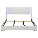 Strick & Bolton - High Gloss Panel Bed With LED Lights