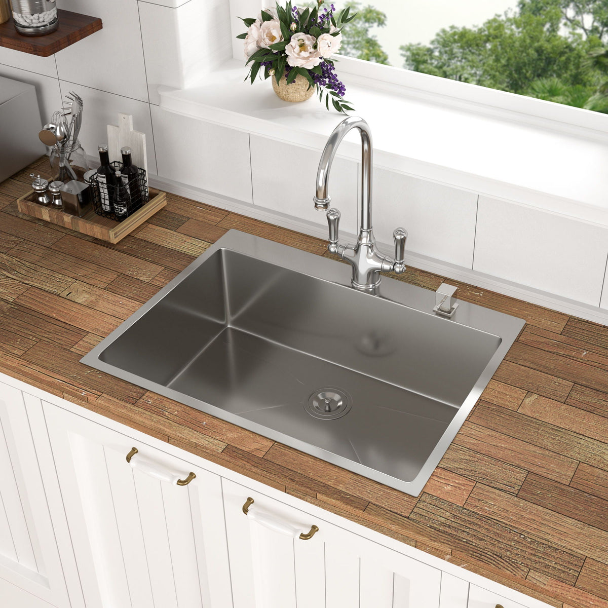 Topmount Stainless Steel Kitchen Sink, photo 9 of 11