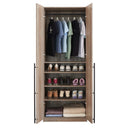 Lee - Free Standing Wardrobe Closet With Adjustable Shoe Shelves by HouseOfZazla