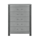 Lorenzo - Chest With Hidden Jewelry Compartment And Bar Handle - Silver by Unique Piece Furniture