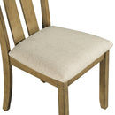 9-Piece Retro Style Dining Table Set 78" Wood Rectangular Table and 8 Dining Chairs for Dining Room (Natural Walnut)