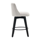 Swivel Bar Stools & Button Tufted Back (Set of 2) by HouseOfZazla