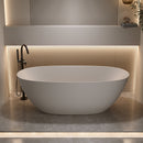 69'' Freestanding Bathtub Resin Stone Soaking Bathtub