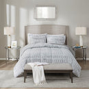 Full/Queen Back Print Long Fur Comforter Mini Set