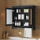 Modern Wall-Mounted Mirror Cabinet With Adjustable Shelves, Soft-Close Doors, High-Definition Mirror