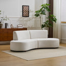 Luno 2-Piece Modern Cloud Upholstered Chenille Sofas