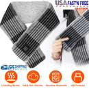 Electric Heated Scarf USB Heating Neck Wrap Unisex Winter Heated Neck Shawl Soft Warm Scarves w/ 3 Heating Modes