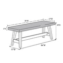 Dining Room Bench - Gray / Gray by HouseOfZazla