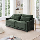 Elegant Sofa With Ergonomic Design And Lumbar Pillows by HouseOfZazla