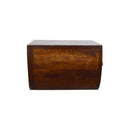 Solid Wood Chestnut Crescent Floating Nightstand