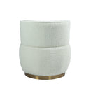 360 Degree Swivel Cuddle Barrel Accent Sofa Chairs, Round Armchairs with Wide Upholstered, Fluffy Velvet Fabric Chair for Living Room, Bedroom, Office, Waiting Rooms