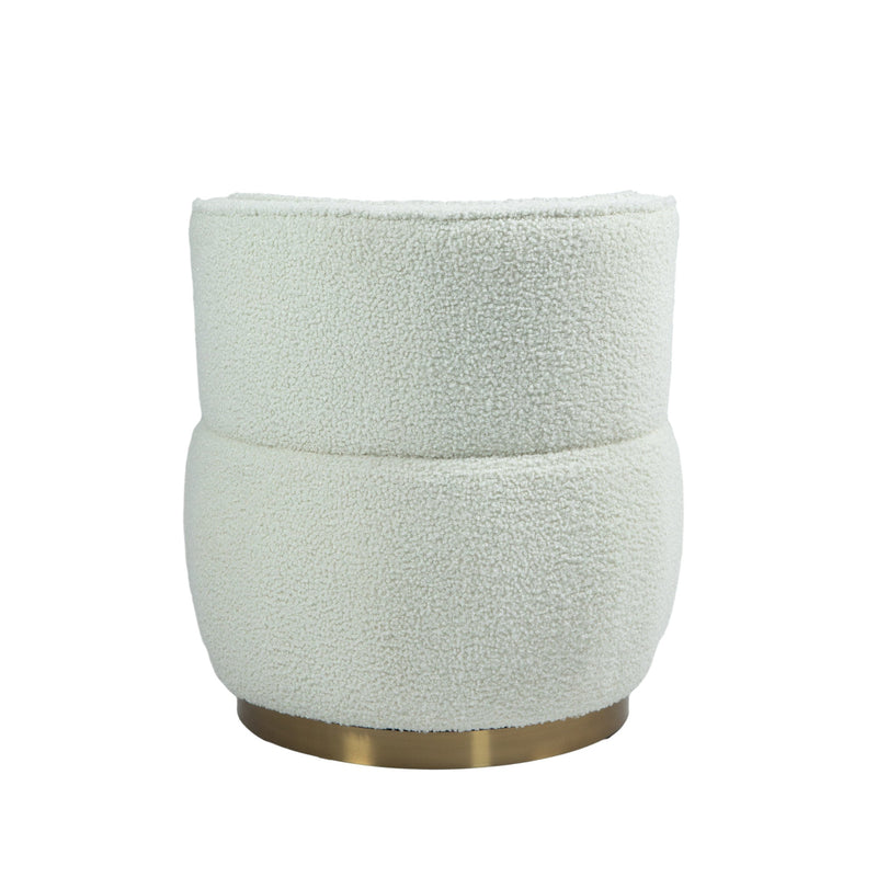 360 Degree Swivel Cuddle Barrel Accent Sofa Chairs, Round Armchairs with Wide Upholstered, Fluffy Velvet Fabric Chair for Living Room, Bedroom, Office, Waiting Rooms