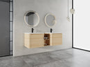60'' Wall-Mounted Bathroom Vanity with Storage