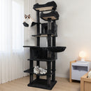 68in Multi-Level Cat Tree Tower with Hammocks & Scratching Posts