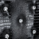 Alligator Skin Upholstered Dining Chairs