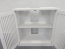 Louvered Double-Door Floor-Standing Bathroom Vanity