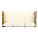 Claremont 3 Seater Daybed Teak Acacia Wood Water Resistant Cushions by HouseOfZazla