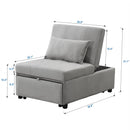 Versatile Folding Ottoman Sofa Bed Multifunctional Space Saver by Unique Piece Furniture