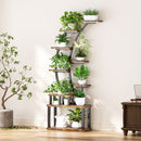 9 Tiered Indoor Plant Stand With 5 Adjustable Grow Lights by HouseOfZazla