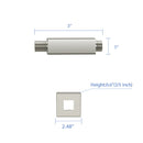Ceiling Mounted Shower Arm With Flange Stainless Steel