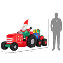 Inflatable Santa on Driving Trailer