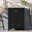 Space Saving Bathroom Vanity With Integrated Ceramic Sink