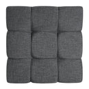 Modern Upholstered Deep Biscuit-style Tufted Ottoman