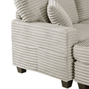 Upholstered U-Shaped Sectional Sofa With Movable Ottoman And Side Storage Pockets by HouseOfZazla