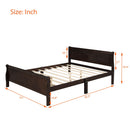 Platform Bed Frame Mattress Foundation Sleigh Bed With Headboard / Footboard / Wood Slat Suppor by HouseOfZazla
