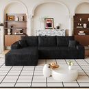 107" Cloud Sectional Couch with L-Shape Chaise
